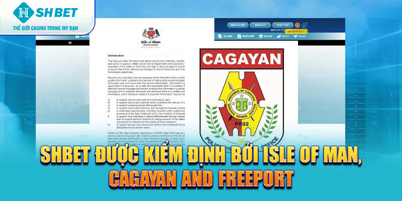 SHBET88 được kiểm định bởi Isle of Man, Cagayan and Freeport